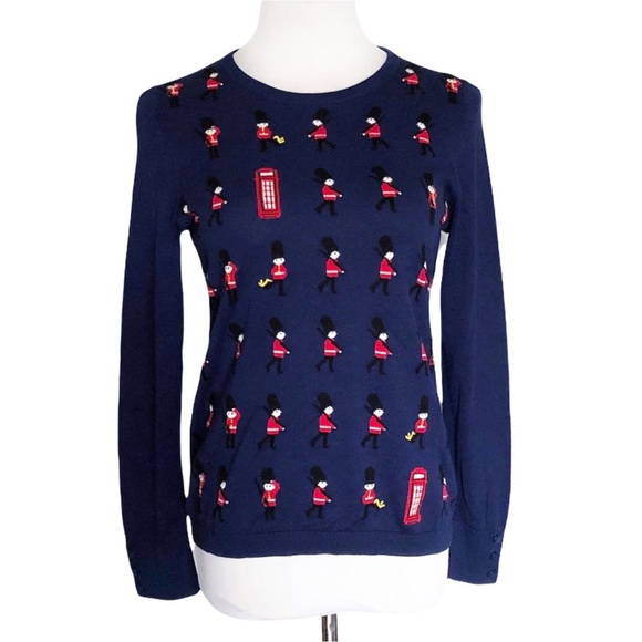 CUTE Ugly Christmas Sweater with Toy Soldiers London Nutcracker by Talbots - Picture 4 of 16